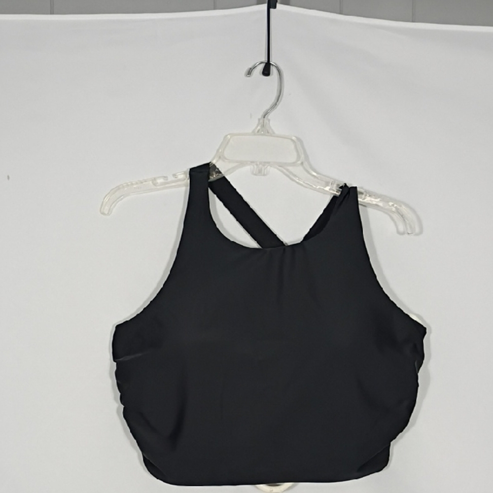 Eddie Bauer Black High-Neck Swim Top